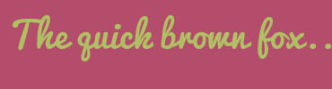 Image with Font Color B1BF64 and Background Color B44C6B